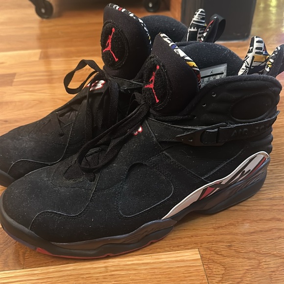 Jordan Black and Red Athletic Shoes - Picture 3 of 4